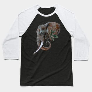 African Elephant Baseball T-Shirt